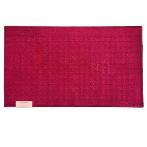 Juicy Couture Home Hot Pink Embossed Floral Skid Resistant Accent Rug 26” x 45”
